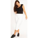 Dámské Capri džíny v bílé barvě z bavlny ve velikosti 3 XL plus size 