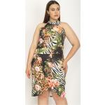 Dámské Zavinovací šaty vícebarevné s květinovým vzorem z polyesteru ve velikosti XL ve slevě 