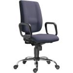 Kancelářské židle Antares v šedé barvě z plastu s kolečky 
