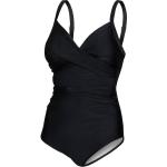 Dámské Plavky s kosticí Aquaspeed v černé barvě v elegantním stylu ve velikosti XL vyztužené ve slevě 