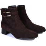 Dámské Kotníkové boty Ara v tmavě hnědé barvě v elegantním stylu s výškou podpatku 3 cm - 5 cm na zimu 