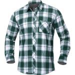 Pánské Slim fit košile Ardon v zelené barvě z bavlny ve velikosti 3 XL plus size 