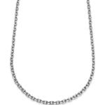 Pánské Stříbrné náhrdelníky v šedé barvě v lakovaném stylu z ocele ve velikosti Onesize lesklé 