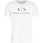 Pánská  Trička Armani Exchange v bílé barvě ve velikosti XXL ve slevě plus size 
