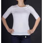 Dámská  Trička s potiskem Armani Jeans v bílé barvě ve velikosti XXL plus size 