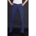 Dámské Slim Fit džíny Armani Jeans v modré barvě s kostkovaným vzorem z džínoviny 