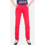 Dámské Slim Fit džíny Armani Jeans v červené barvě z bavlny ve velikosti 5 XL 