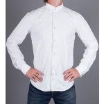 Pánské Košile s dlouhým rukávem Armani Jeans v bílé barvě v elegantním stylu z džínoviny ve velikosti L s dlouhým rukávem s kamínky 