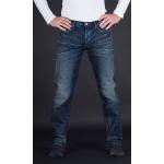 Pánské Slim Fit džíny Armani Jeans v tmavě modré barvě s puntíkovaným vzorem z džínoviny ve velikosti 9 XL 