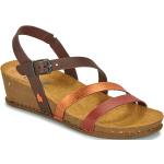 Dámské Sandály Art v hnědé barvě ve velikosti 40 s výškou podpatku 5 cm - 7 cm na léto 