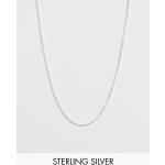 ASOS DESIGN short sterling silver neckchain in silver
