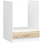Kuchyňské skříňky v bílé barvě v moderním stylu ze dřeva 