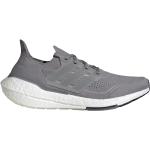 Pánské Silniční běžecké boty adidas Ultra Boost 21 v šedé barvě ve slevě 