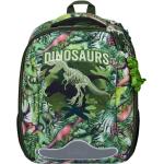 Dětské batohy v zelené barvě o objemu 23 l pro věk pro 1. stupeň s motivem Dinosaurus 
