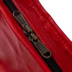 Dámské Kožené kabelky Bagind v červené barvě z kůže s mnoha kapsami 