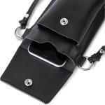 Kožené kabelky Bagind v černé barvě v elegantním stylu z hovězí kůže s vnitřním organizérem 