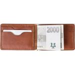Pánské Kožené peněženky Bagind v hnědé barvě v minimalistickém stylu z hovězí kůže 