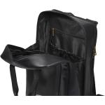 Dámské Kožené tašky přes rameno Bagind v černé barvě v minimalistickém stylu z hovězí kůže s kapsou na notebook 