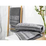 Osušky v šedé barvě v elegantním stylu z bambusového vlákna ve velikosti 70x140 