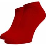 Dámské Kotníkové ponožky v červené barvě v moderním stylu z bambusového vlákna ve velikosti 46 