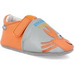 Chlapecké Barefoot boty D.D.step v oranžové barvě z kůže protiskluzové 