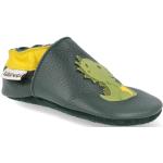 Chlapecké Barefoot boty Liliputi v zelené barvě z kůže protiskluzové 