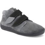Chlapecké Kožené kotníkové boty v šedé barvě z kůže ve velikosti 25 Standartní s reflexními prvky 