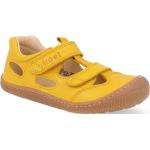 Dívčí Kožené sandály v žluté barvě z hladké kůže ve velikosti 23 na léto 