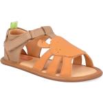 Dívčí Kožené sandály Tip Toey Joey v hnědé barvě z hladké kůže ve velikosti 22 protiskluzové na léto 
