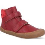 Dívčí Barefoot boty v červené barvě ve velikosti 34 protiskluzové veganské ve slevě na zimu vyrobené v Česku 