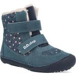 Dívčí Barefoot boty D.D.step v modré barvě z kožešiny ve velikosti 35 protiskluzové ve slevě na zimu 