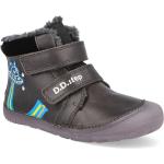 Chlapecké Barefoot boty D.D.step v šedé barvě z kožešiny ve velikosti 21 protiskluzové ve slevě na zimu 