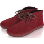 Dámské Kožené kotníkové boty v bordeaux červené z kůže ve velikosti 37 