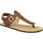 Dámské Kožené sandály v hnědé barvě z kůže ve velikosti 37 na léto 