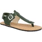 Dámské Kožené sandály v zelené barvě z kůže ve velikosti 42 na léto 