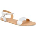 Dámské Kožené sandály v bílé barvě z hladké kůže ve velikosti 38 na léto 