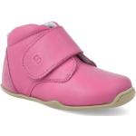 Dívčí BIO Kožené kotníkové boty v růžové barvě ze syntetiky ve velikosti 23 voděodolné 