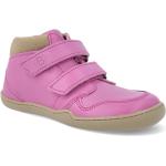 Dívčí BIO Kožené kotníkové boty v růžové barvě z hladké kůže ve velikosti 23 