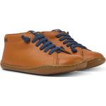 Chlapecké Kožené kotníkové boty Camper Peu v oranžové barvě z hladké kůže ve velikosti 29 