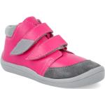 Dívčí Kožené kotníkové boty v růžové barvě z kůže ve velikosti 23 Standartní s reflexními prvky 
