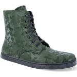Dámské Kožené kotníkové boty v zelené barvě z hladké kůže ve velikosti 40 na zimu 