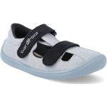 Chlapecké Kožené sandály 3F v šedé barvě z plátěného materiálu ve velikosti 24 na léto 