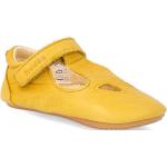 Dívčí Kožené sandály Froddo v žluté barvě z hladké kůže ve velikosti 19 na léto 