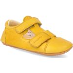 Dívčí Kožené sandály Froddo v žluté barvě z kůže ve velikosti 19 na léto 