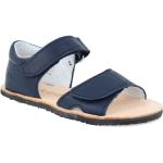 Dívčí Kožené sandály v modré barvě z hladké kůže ve velikosti 27 na léto 