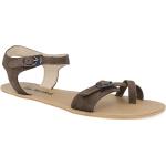 Dámské Kožené sandály v hnědé barvě z kůže ve velikosti 43 na léto 