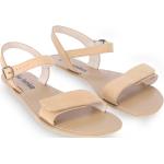 Dámské Kožené sandály v pískové barvě z hladké kůže ve velikosti 42 na léto 