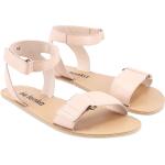 Dámské Kožené sandály ve světle béžové barvě z hladké kůže ve velikosti 40 na léto 