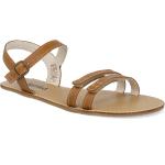 Dámské Kožené sandály v hnědé barvě z kůže ve velikosti 39 na léto 