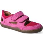 Dívčí BIO Kožené sandály ve fuchsiové barvě ze syntetiky ve velikosti 31 ve slevě na léto 